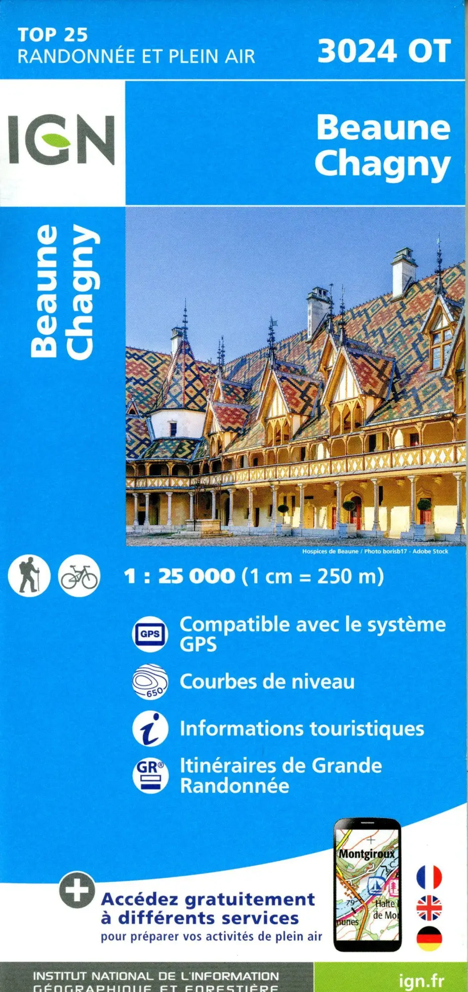 Cover: 9782758551928 | Beaune Chagny 1:25 000 | (Land-)Karte | Französisch | 2022