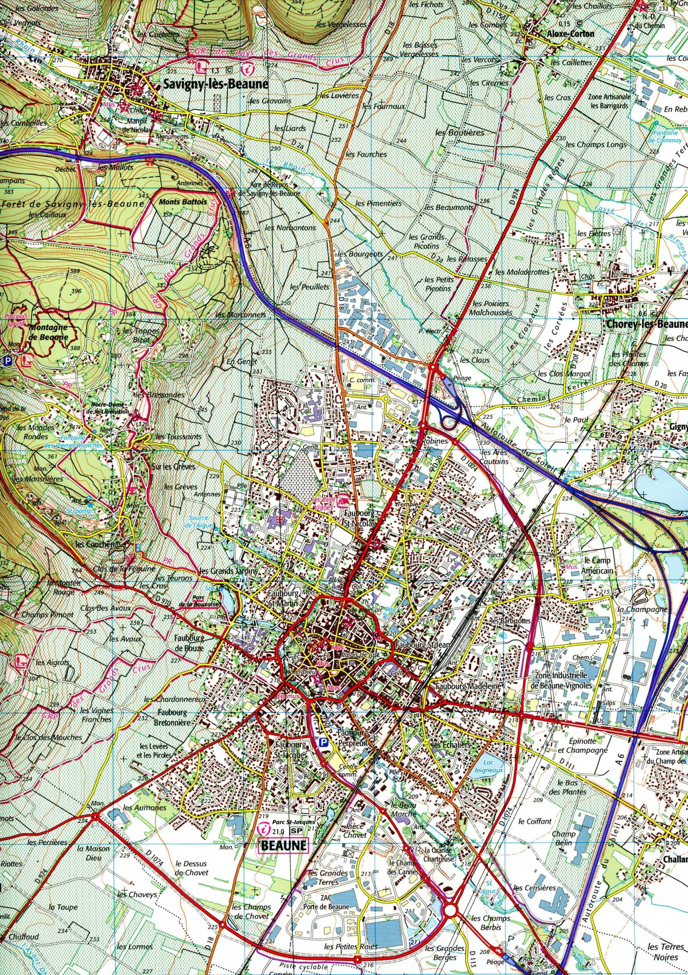 Bild: 9782758551928 | Beaune Chagny 1:25 000 | (Land-)Karte | Französisch | 2022