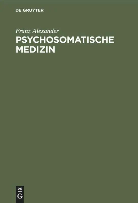 Cover: 9783110101928 | Psychosomatische Medizin | Grundlagen und Anwendungsgebiete | Buch