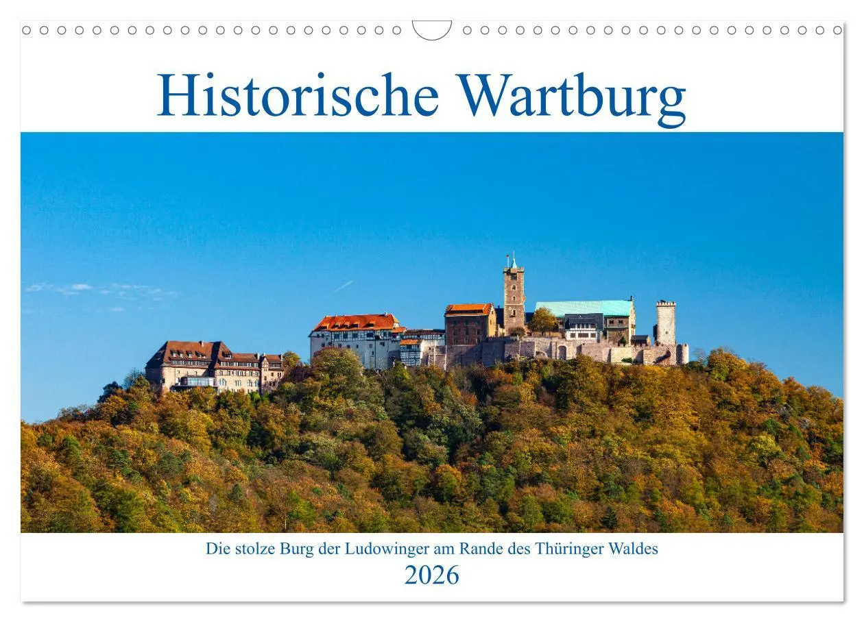 Cover: 9783457631928 | Historische Wartburg (Wandkalender 2026 DIN A3 quer), CALVENDO...