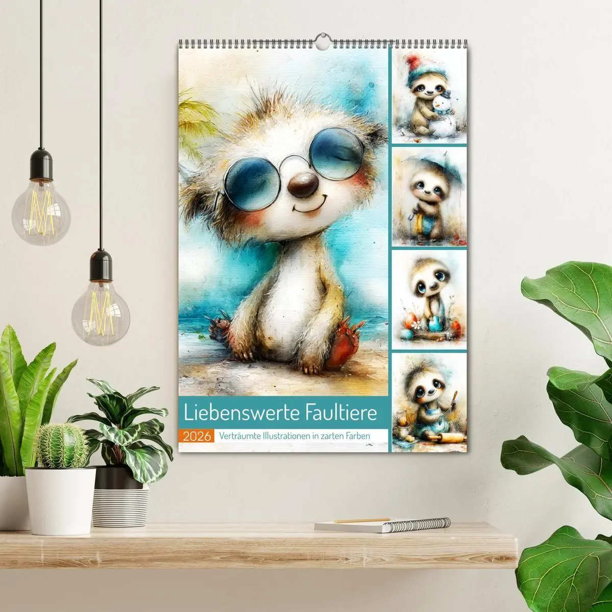 Bild: 9783516721928 | Liebenswerte Faultiere. Verträumte Illustrationen in zarten Farben...