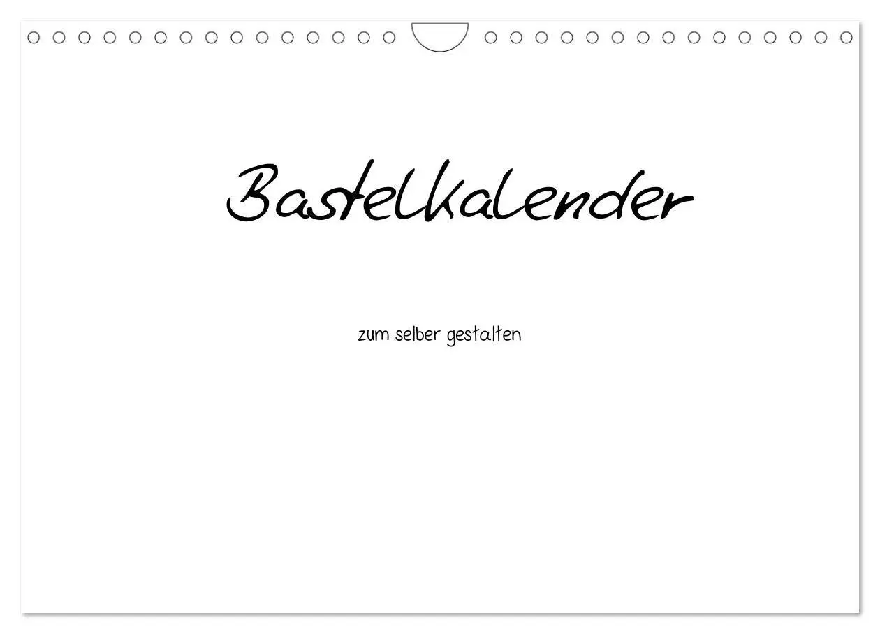 Cover: 9783594181928 | Bastelkalender - Weiss (Wandkalender 2027 DIN A4 quer), CALVENDO...