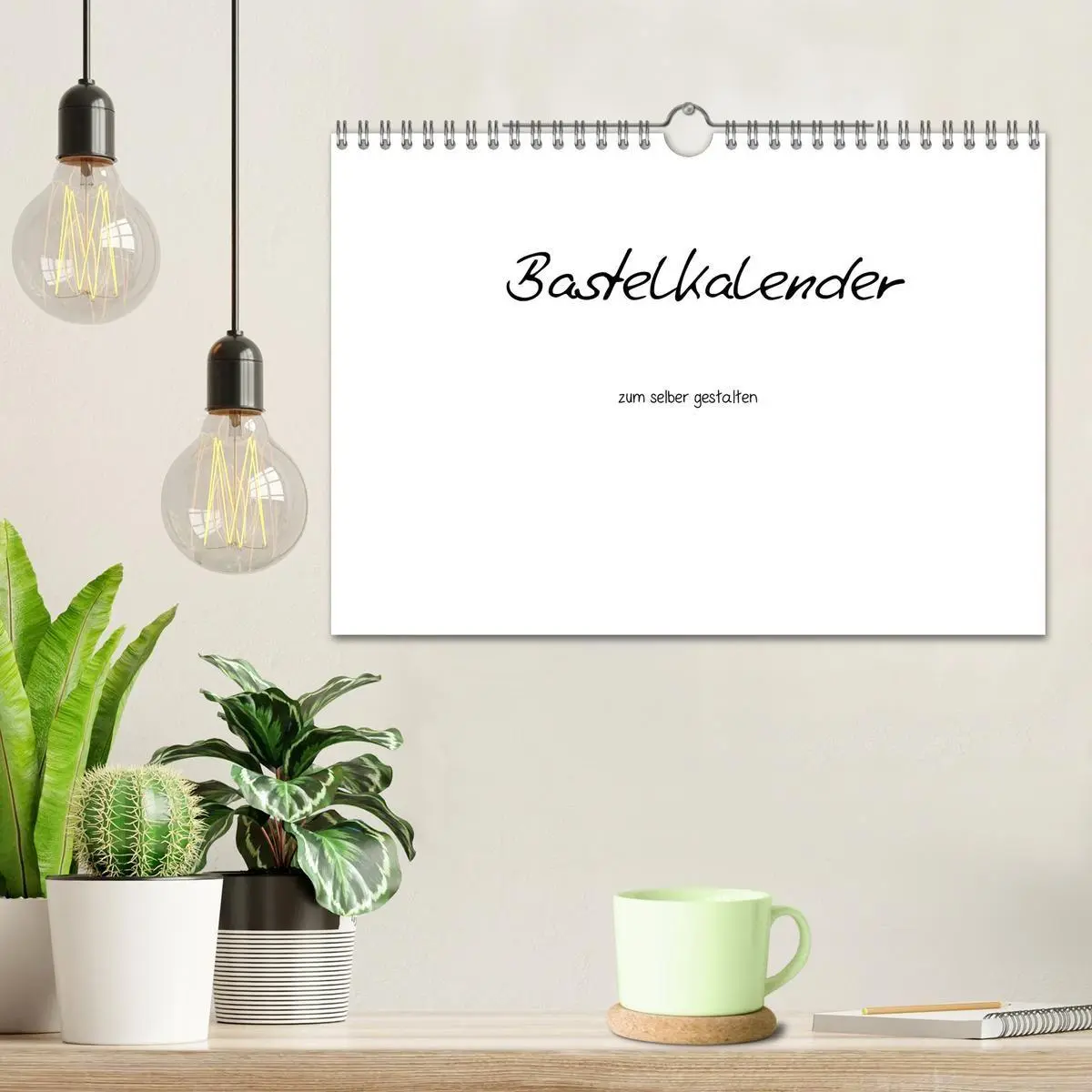 Bild: 9783594181928 | Bastelkalender - Weiss (Wandkalender 2027 DIN A4 quer), CALVENDO...