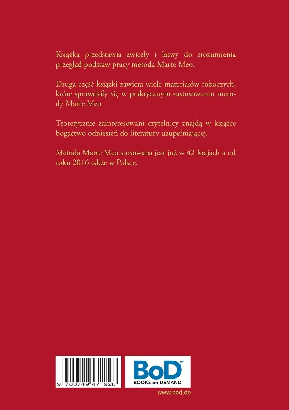 Rückseite: 9783749471928 | Marte Meo Propedeutyka | Christian Hawellek | Taschenbuch | Polnisch