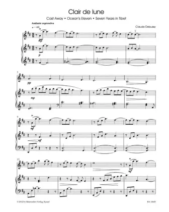 Cover: 9790006541928 | Popular Movie Hits für Geige und Klavier / for Violin and Piano | 2012
