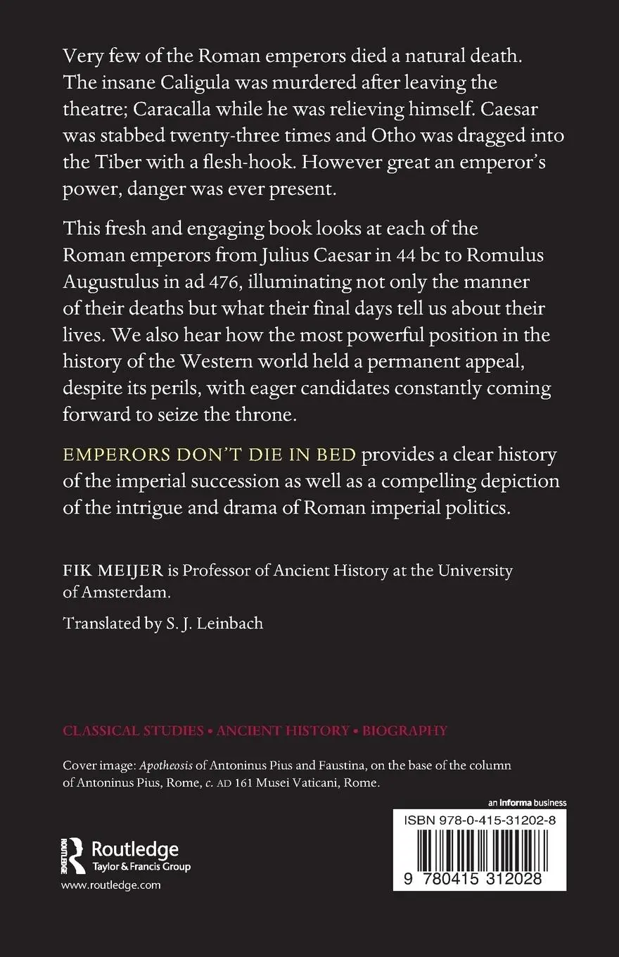 Rückseite: 9780415312028 | Emperors Don't Die in Bed | Fik Meijer | Taschenbuch | Englisch | 2004