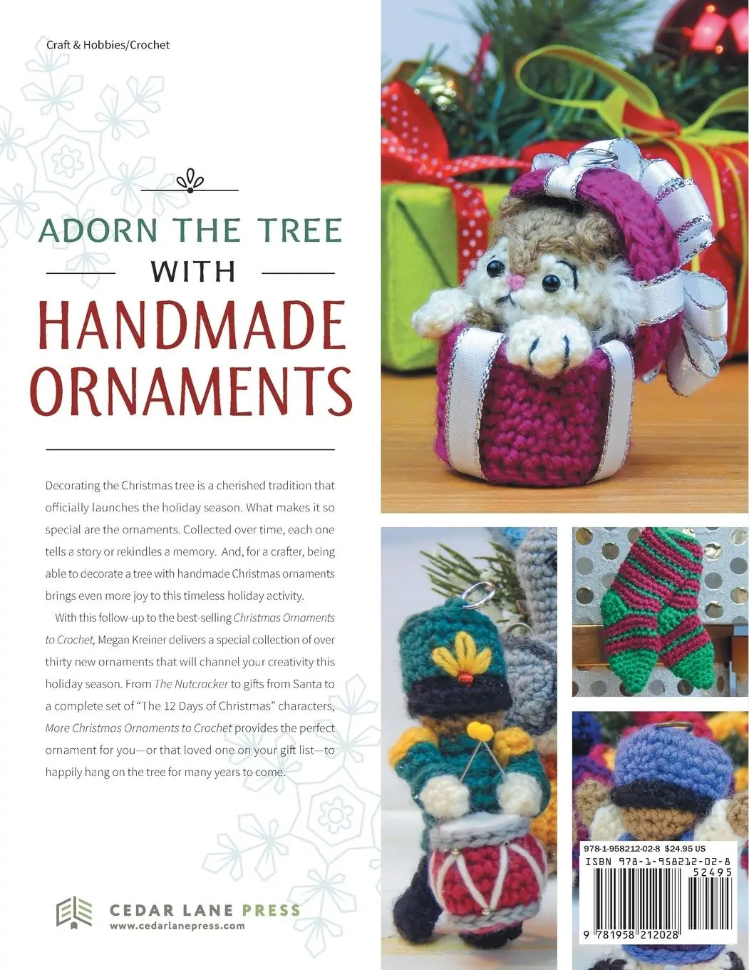 Rückseite: 9781958212028 | More Christmas Ornaments to Crochet | Megan Kreiner | Taschenbuch