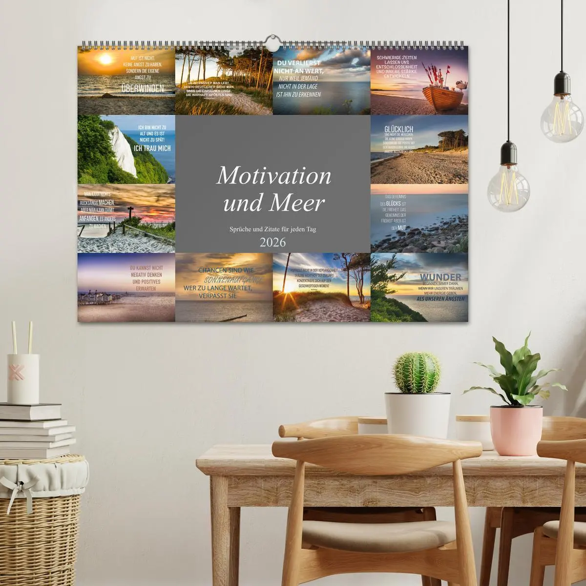 Bild: 9783457692028 | Motivation und Meer (Wandkalender 2026 DIN A2 quer), CALVENDO...