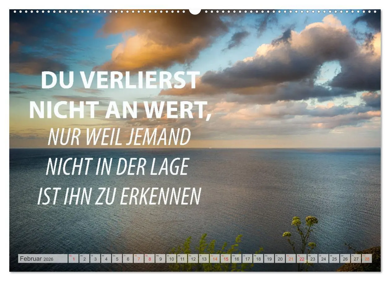 Bild: 9783457692028 | Motivation und Meer (Wandkalender 2026 DIN A2 quer), CALVENDO...