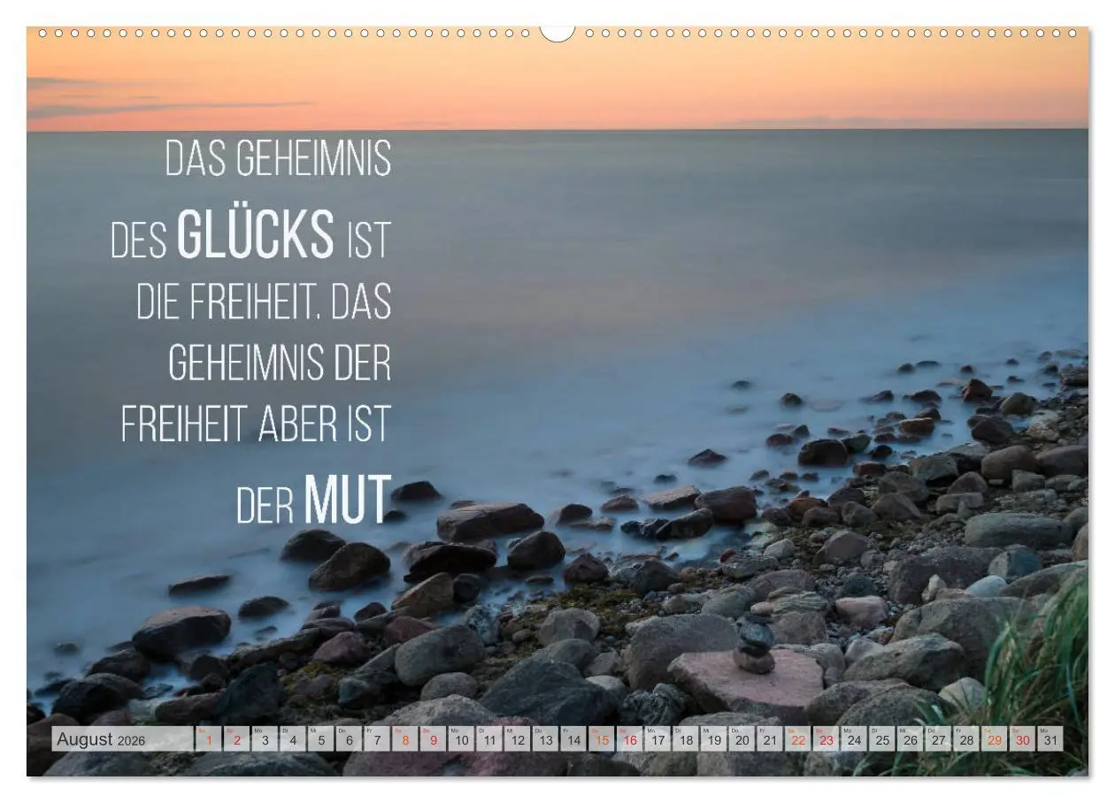 Bild: 9783457692028 | Motivation und Meer (Wandkalender 2026 DIN A2 quer), CALVENDO...