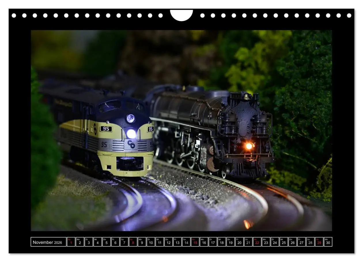 Bild: 9783516162028 | Amerikanische Modelleisenbahnen (Wandkalender 2026 DIN A4 quer),...