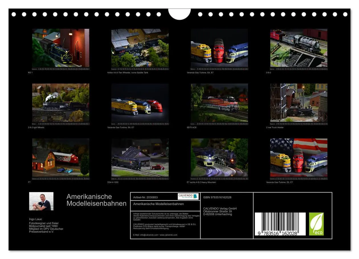 Bild: 9783516162028 | Amerikanische Modelleisenbahnen (Wandkalender 2026 DIN A4 quer),...