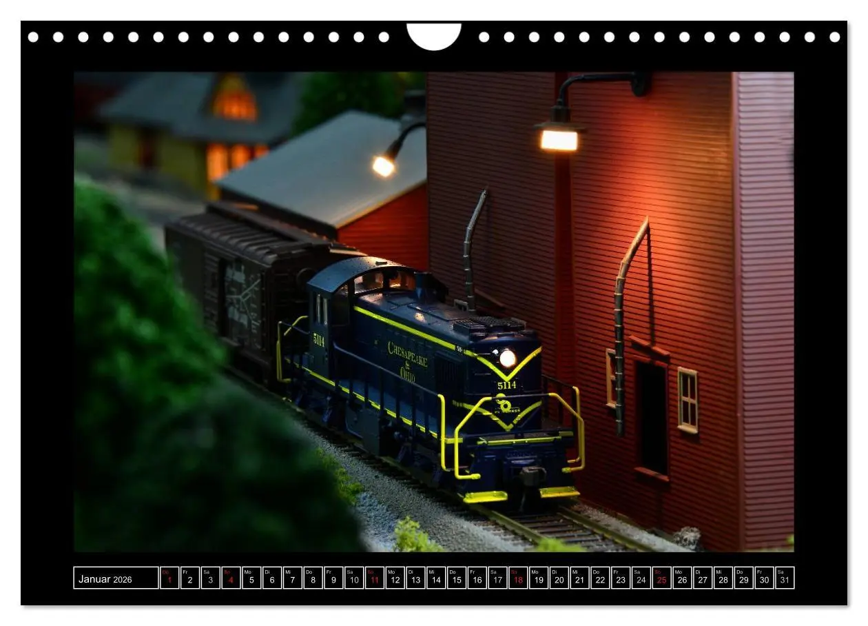Bild: 9783516162028 | Amerikanische Modelleisenbahnen (Wandkalender 2026 DIN A4 quer),...
