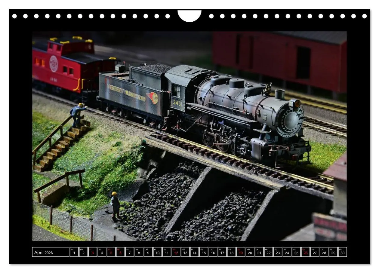 Bild: 9783516162028 | Amerikanische Modelleisenbahnen (Wandkalender 2026 DIN A4 quer),...
