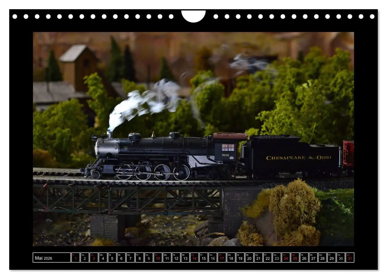 Bild: 9783516162028 | Amerikanische Modelleisenbahnen (Wandkalender 2026 DIN A4 quer),...