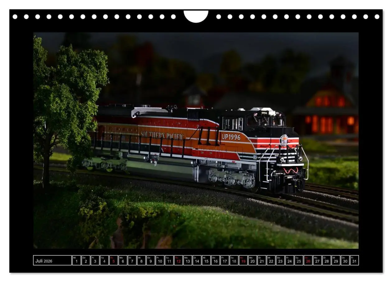 Bild: 9783516162028 | Amerikanische Modelleisenbahnen (Wandkalender 2026 DIN A4 quer),...