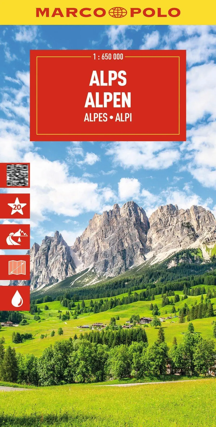 Cover: 9783575022028 | MARCO POLO Reisekarte Alpen 1:650.000 | Marco Polo | (Land-)Karte