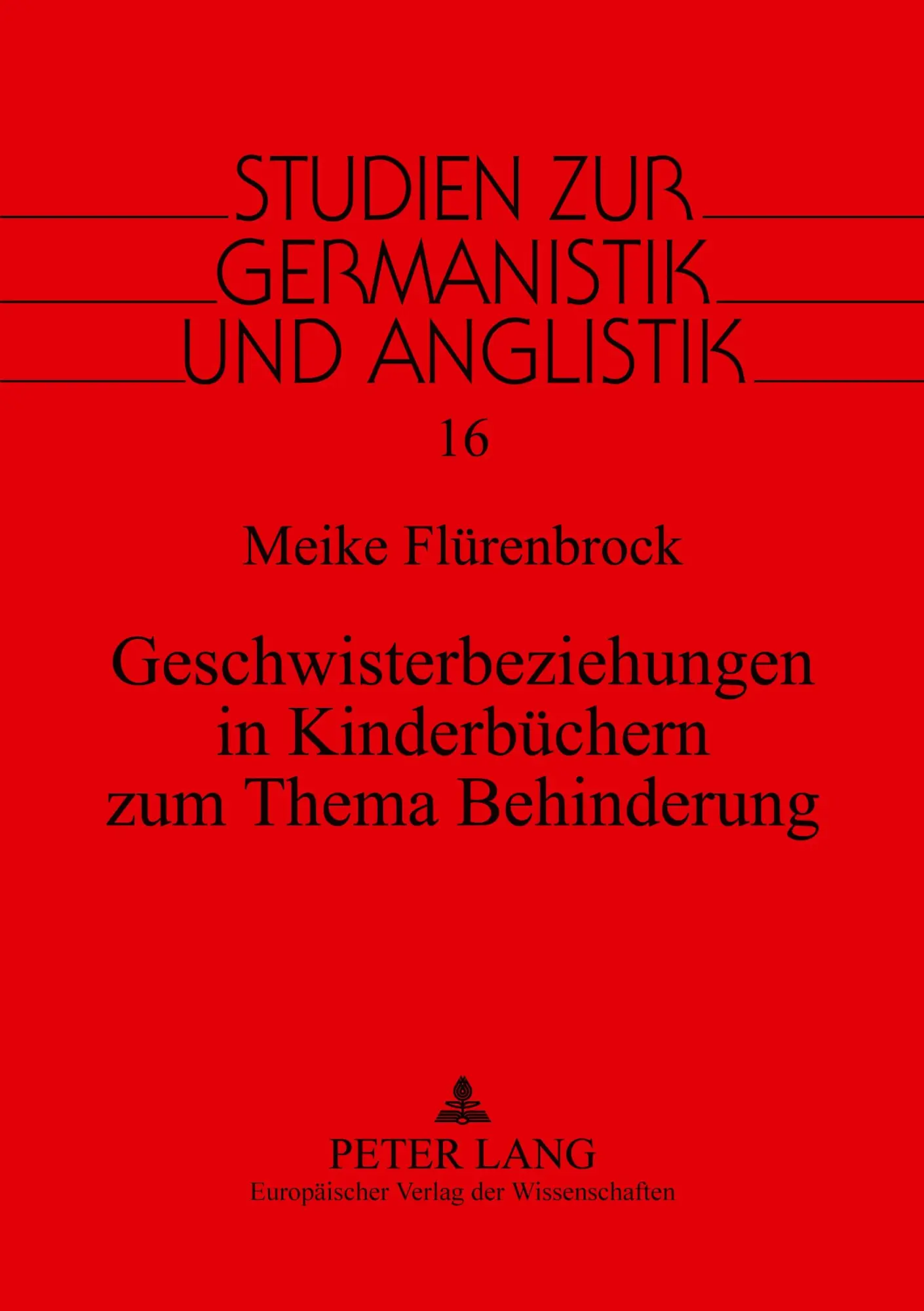 Cover: 9783631382028 | Geschwisterbeziehungen in Kinderbüchern zum Thema Behinderung | Buch