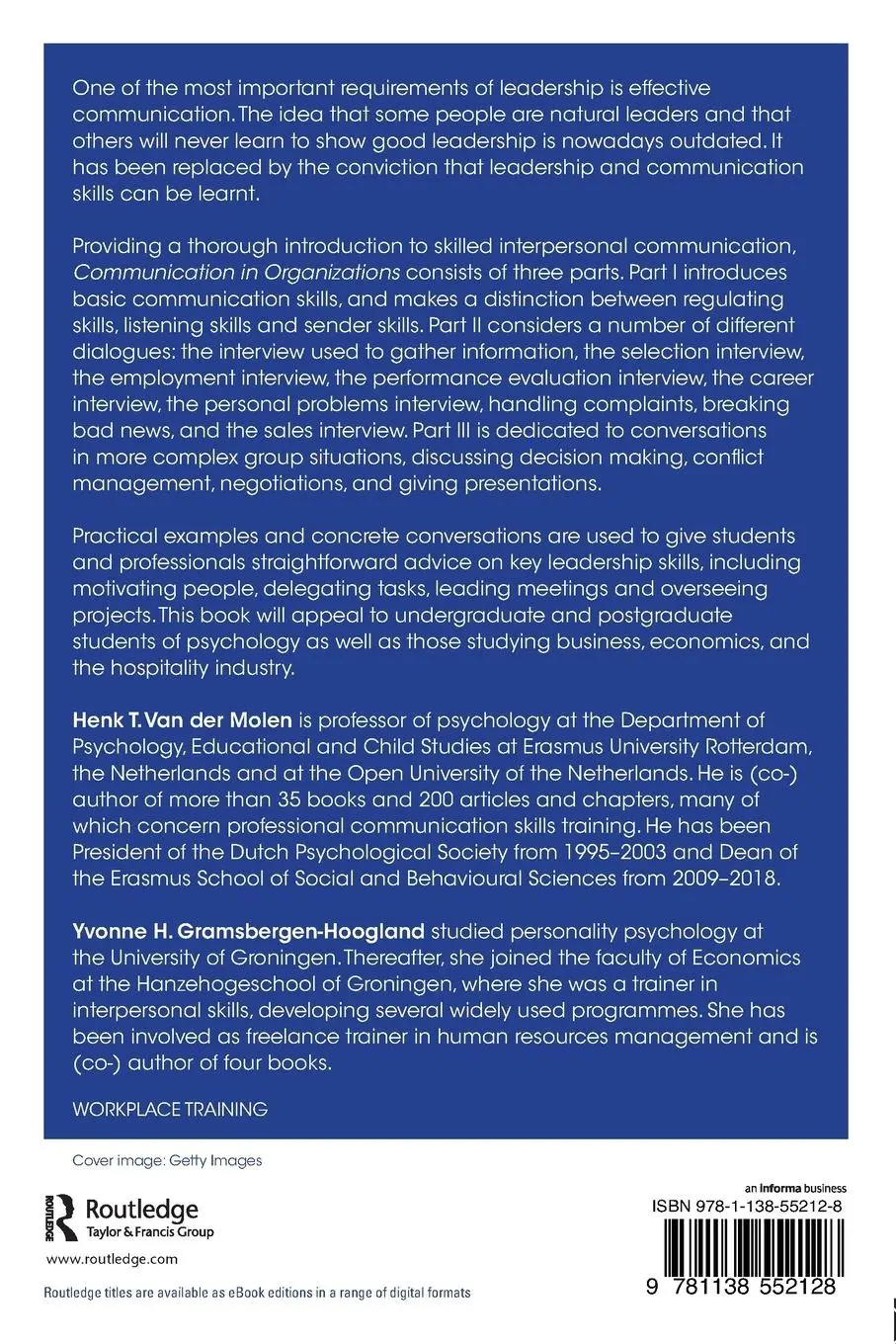 Rückseite: 9781138552128 | Communication in Organizations | Basic Skills and Conversation Models