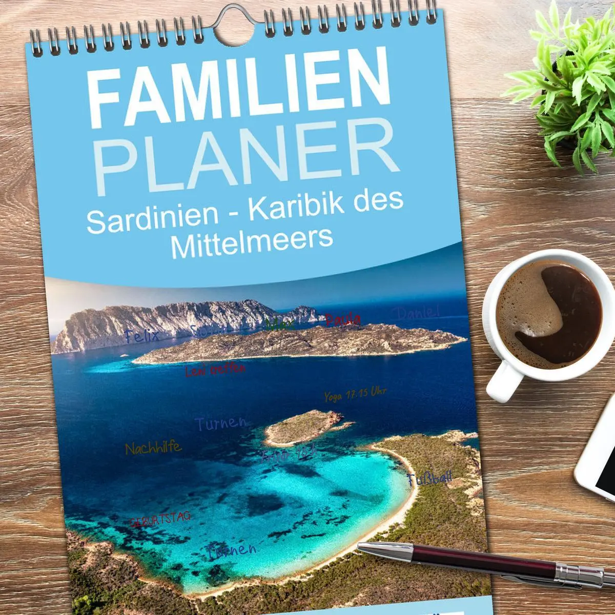 Bild: 9783516602128 | Familienplaner 2026 - Sardinien - Karibik des Mittelmeers mit 5...
