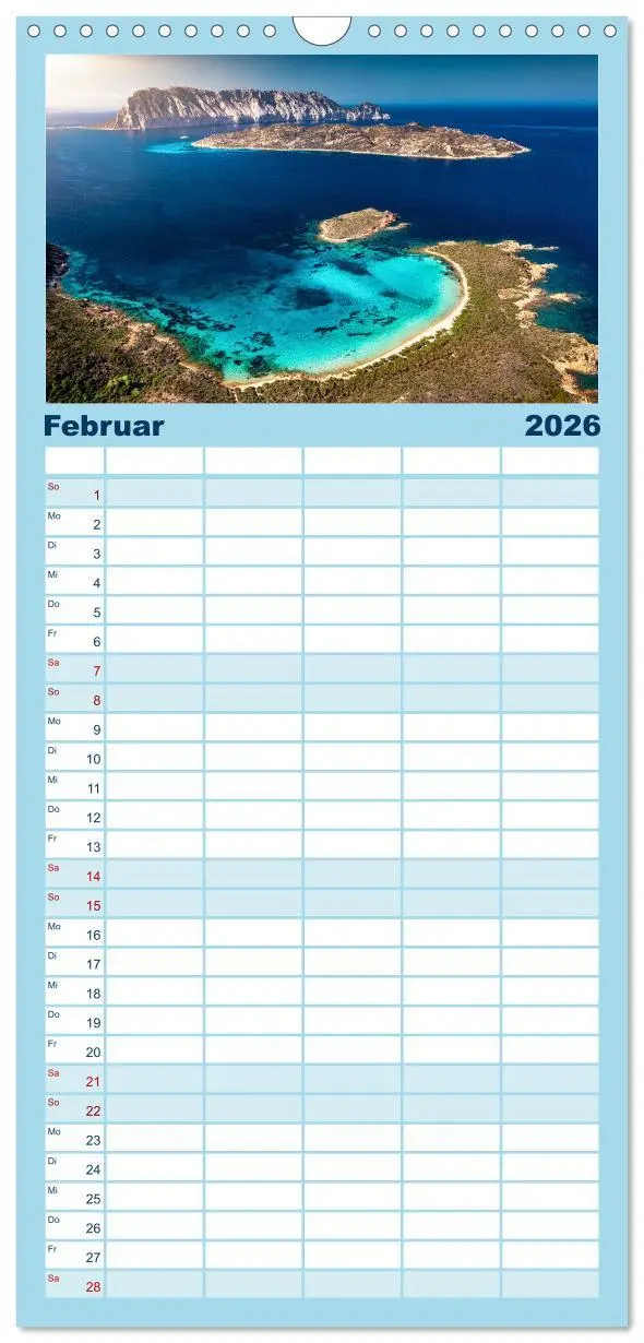 Bild: 9783516602128 | Familienplaner 2026 - Sardinien - Karibik des Mittelmeers mit 5...