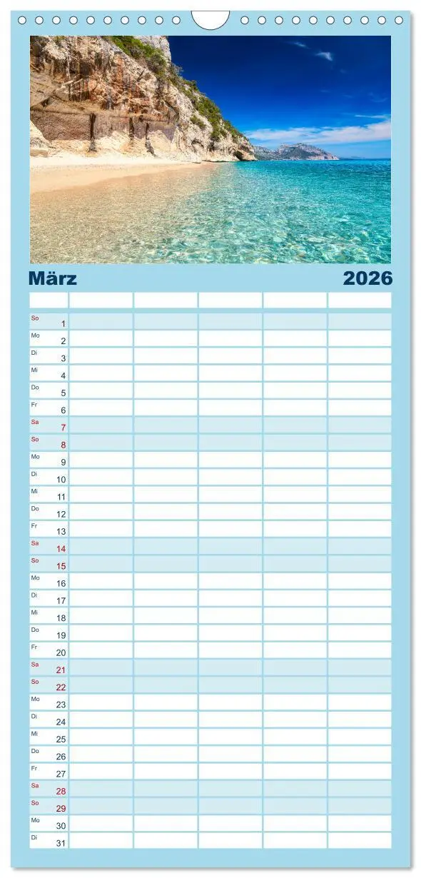 Bild: 9783516602128 | Familienplaner 2026 - Sardinien - Karibik des Mittelmeers mit 5...