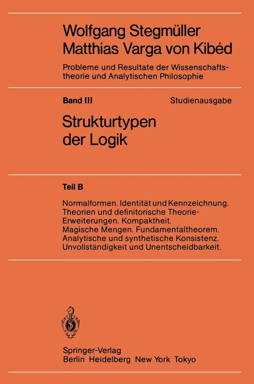 Cover: 9783540122128 | Normalformen. Identität und Kennzeichnung. Theorien und...