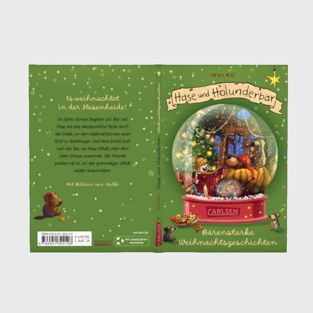 Bild: 9783551322128 | Hase und Holunderbär Doppelband: Die verlorene Weihnachtspost / Das...