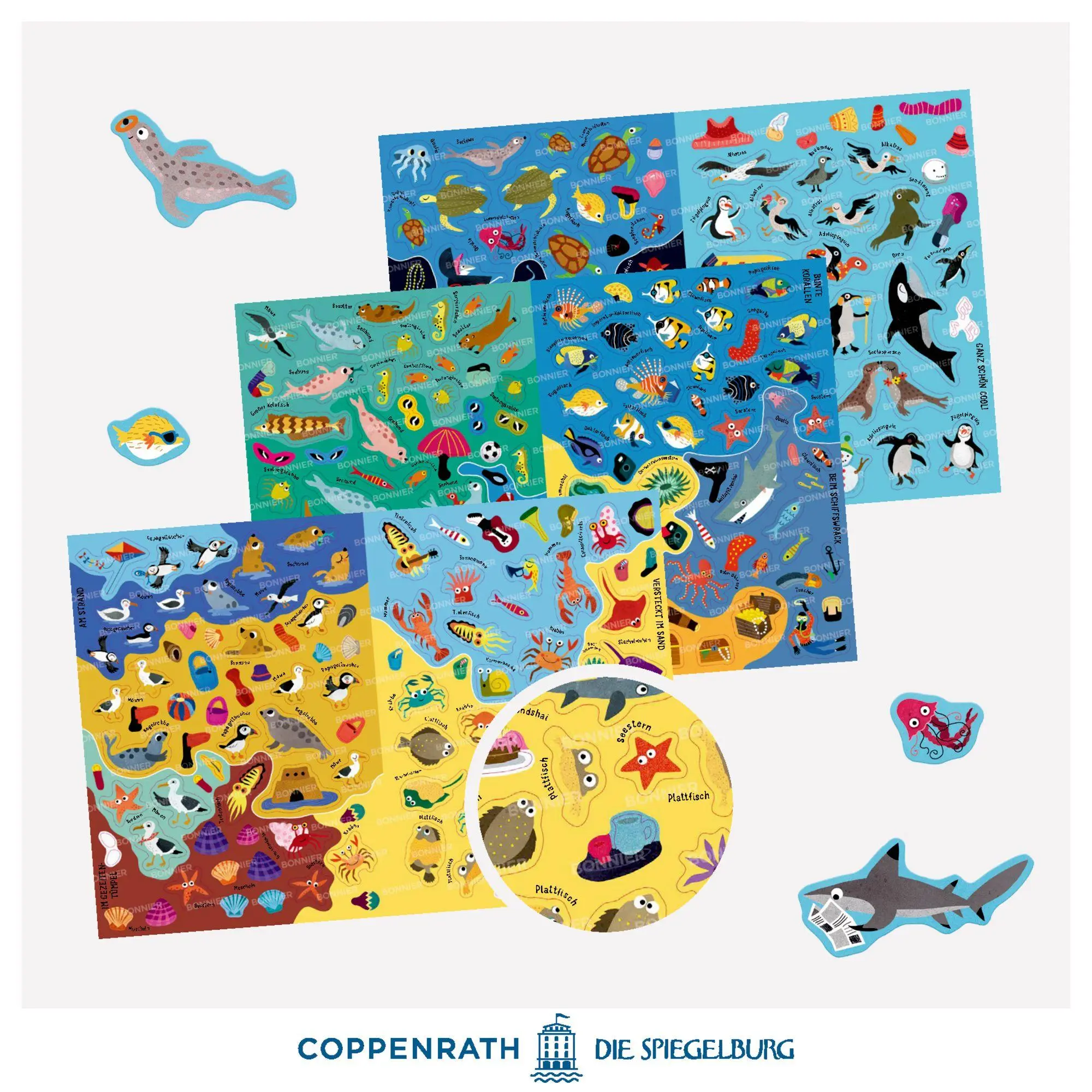 Bild: 9783649672128 | Wimmel-Stickerwelt - Im Meer | Mit über 300 Stickern | Johnson | Buch