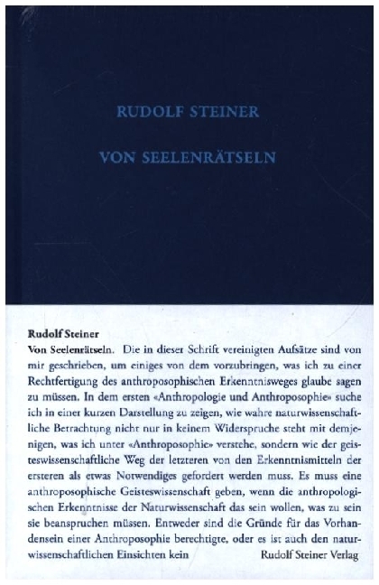 Cover: 9783727402128 | Von Seelenrätseln | Rudolf Steiner | Buch | 210 S. | Deutsch | 2023