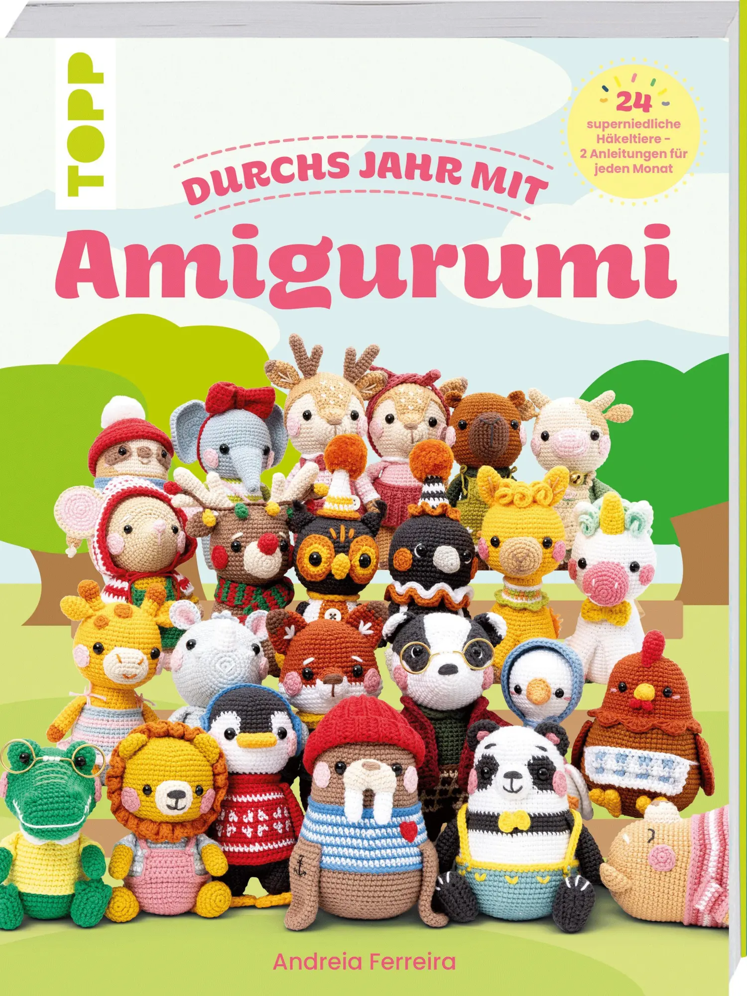 Cover: 9783735872128 | Durchs Jahr mit Amigurumi | Andreia Ferreira | Taschenbuch | 144 S.