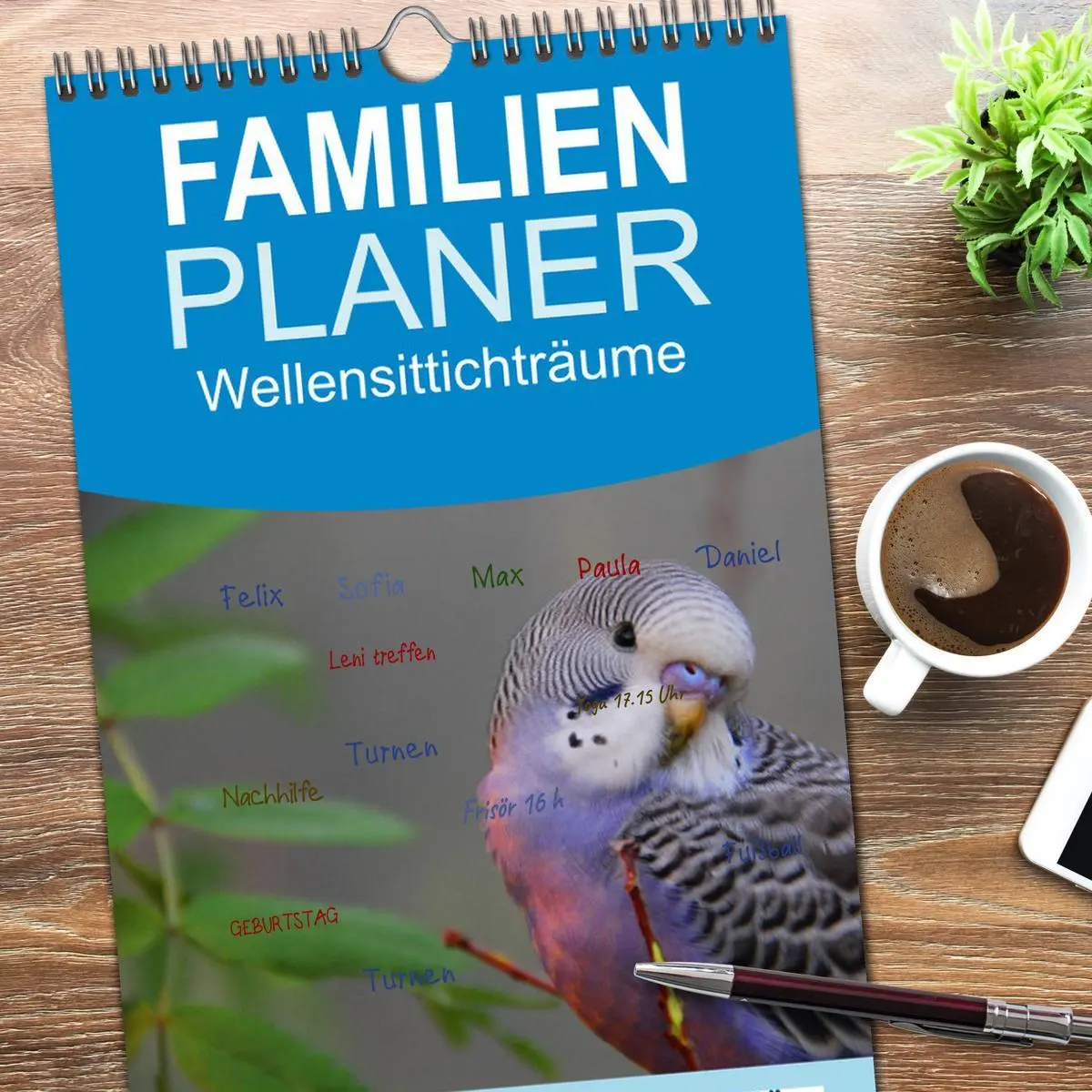 Bild: 9783516522228 | Familienplaner 2026 - Wellensittichträume - Der neue...