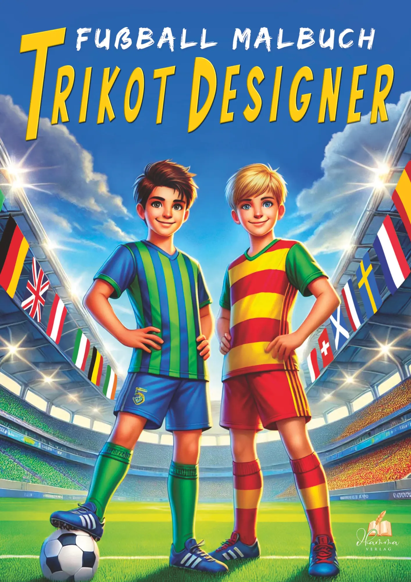 Cover: 9783986572228 | Fußball-Malbuch Trikot-Designer für Kinder ab 6 Jahren mit 100...
