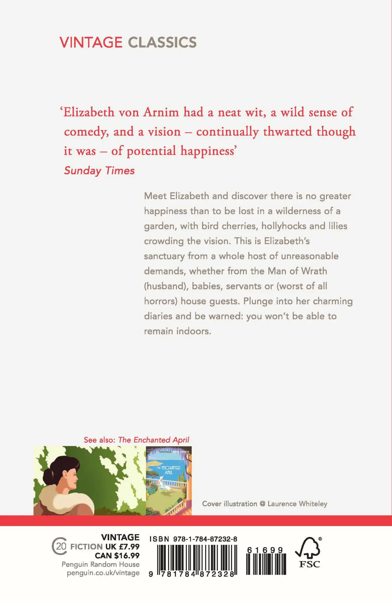 Rückseite: 9781784872328 | Elizabeth and Her German Garden | Elizabeth von Arnim | Taschenbuch