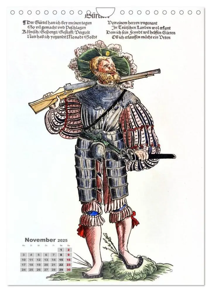 Bild: 9783457042328 | Landsknechte und Soldaten: Historische Uniformen (Wandkalender 2025...