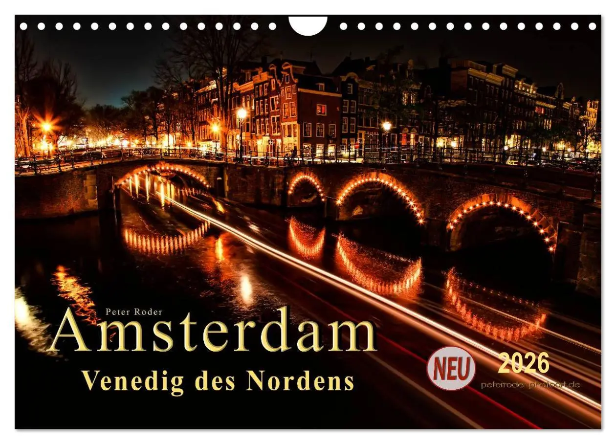 Cover: 9783457972328 | Amsterdam - Venedig des Nordens (Wandkalender 2026 DIN A4 quer),...