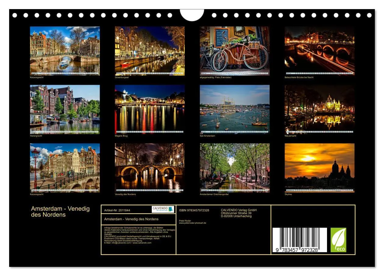 Bild: 9783457972328 | Amsterdam - Venedig des Nordens (Wandkalender 2026 DIN A4 quer),...
