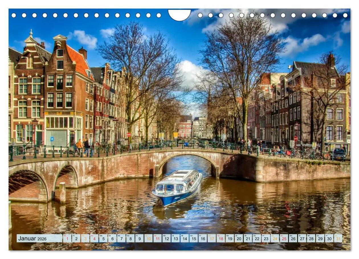 Bild: 9783457972328 | Amsterdam - Venedig des Nordens (Wandkalender 2026 DIN A4 quer),...