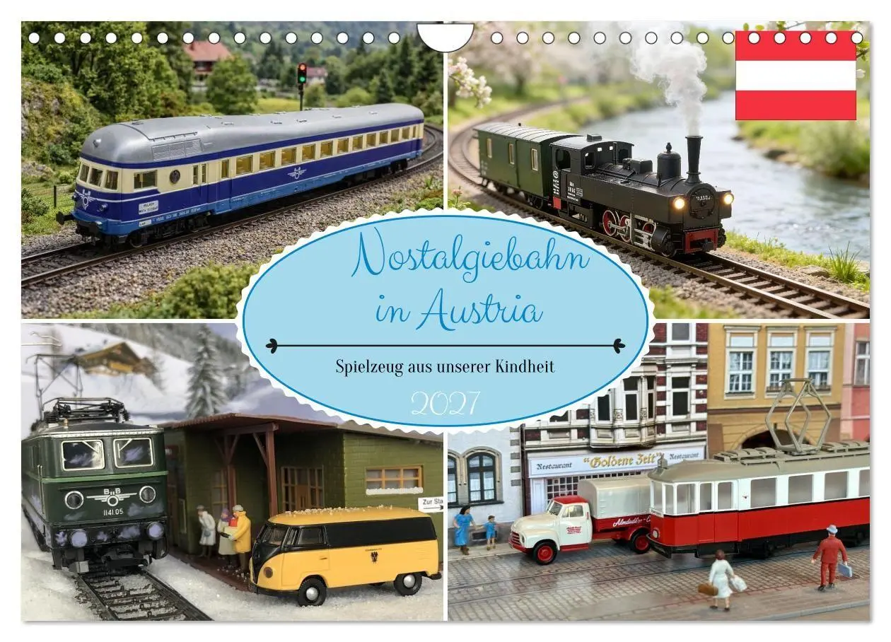 Cover: 9783516752328 | Nostalgiebahn in Austria (Wandkalender 2027 DIN A4 quer), CALVENDO...