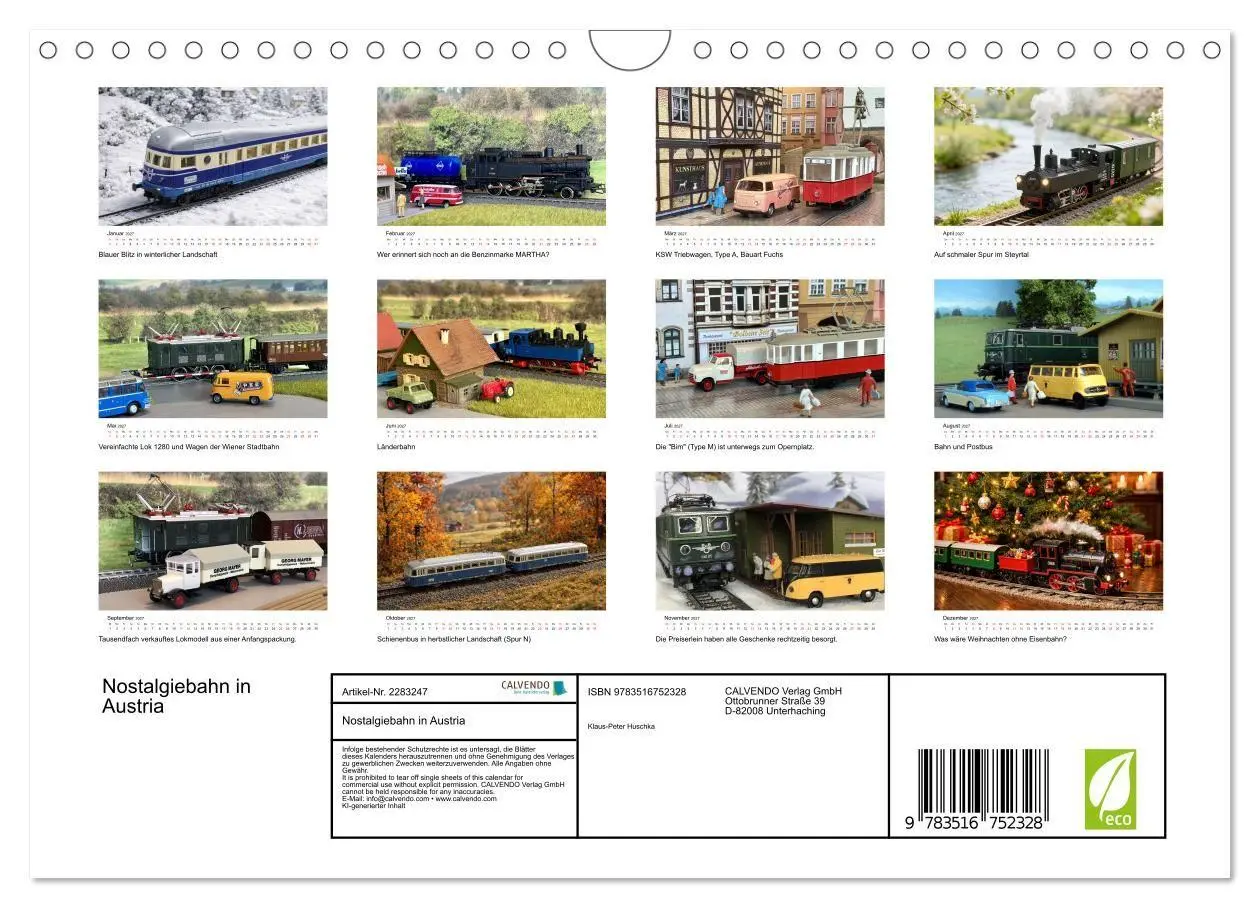Bild: 9783516752328 | Nostalgiebahn in Austria (Wandkalender 2027 DIN A4 quer), CALVENDO...