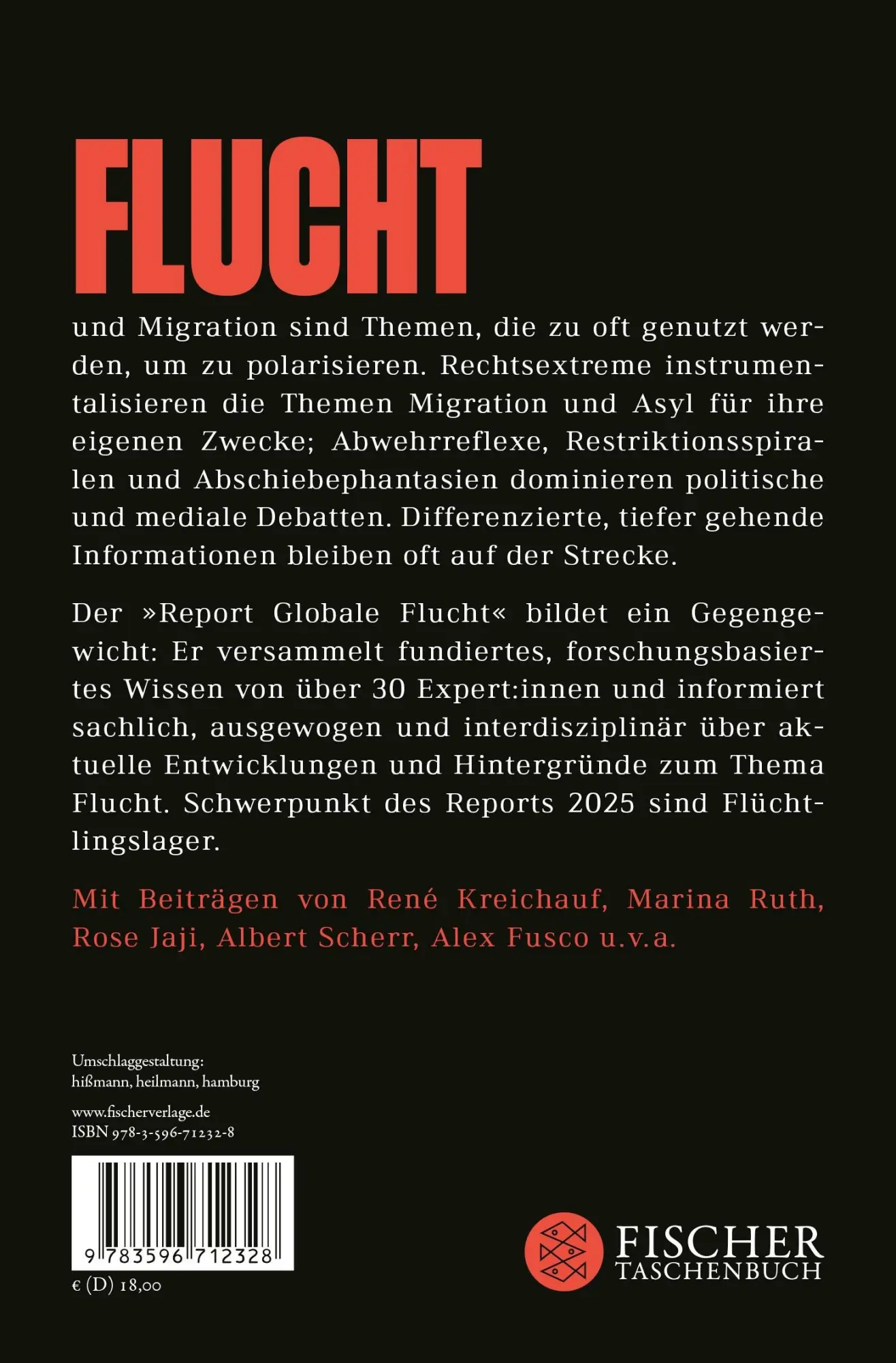 Rückseite: 9783596712328 | Report Globale Flucht 2025 | Jochen Oltmer (u. a.) | Taschenbuch