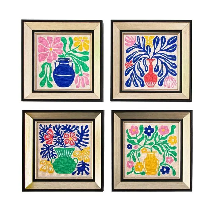 Bild: 4895225942428 | DIAMOND DOTZ - Diamond Painting Mini Blumen | Kit (Bastelset) | Karton