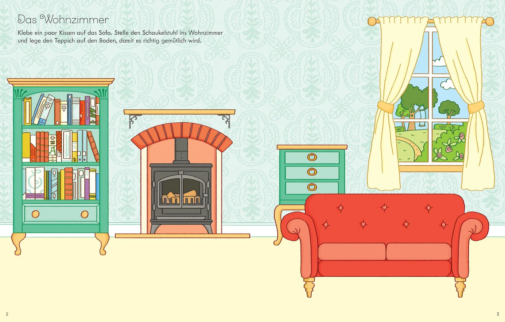 Bild: 9781035702428 | Mein erstes Stickerbuch: Puppenhaus | Abigail Wheatley | Taschenbuch