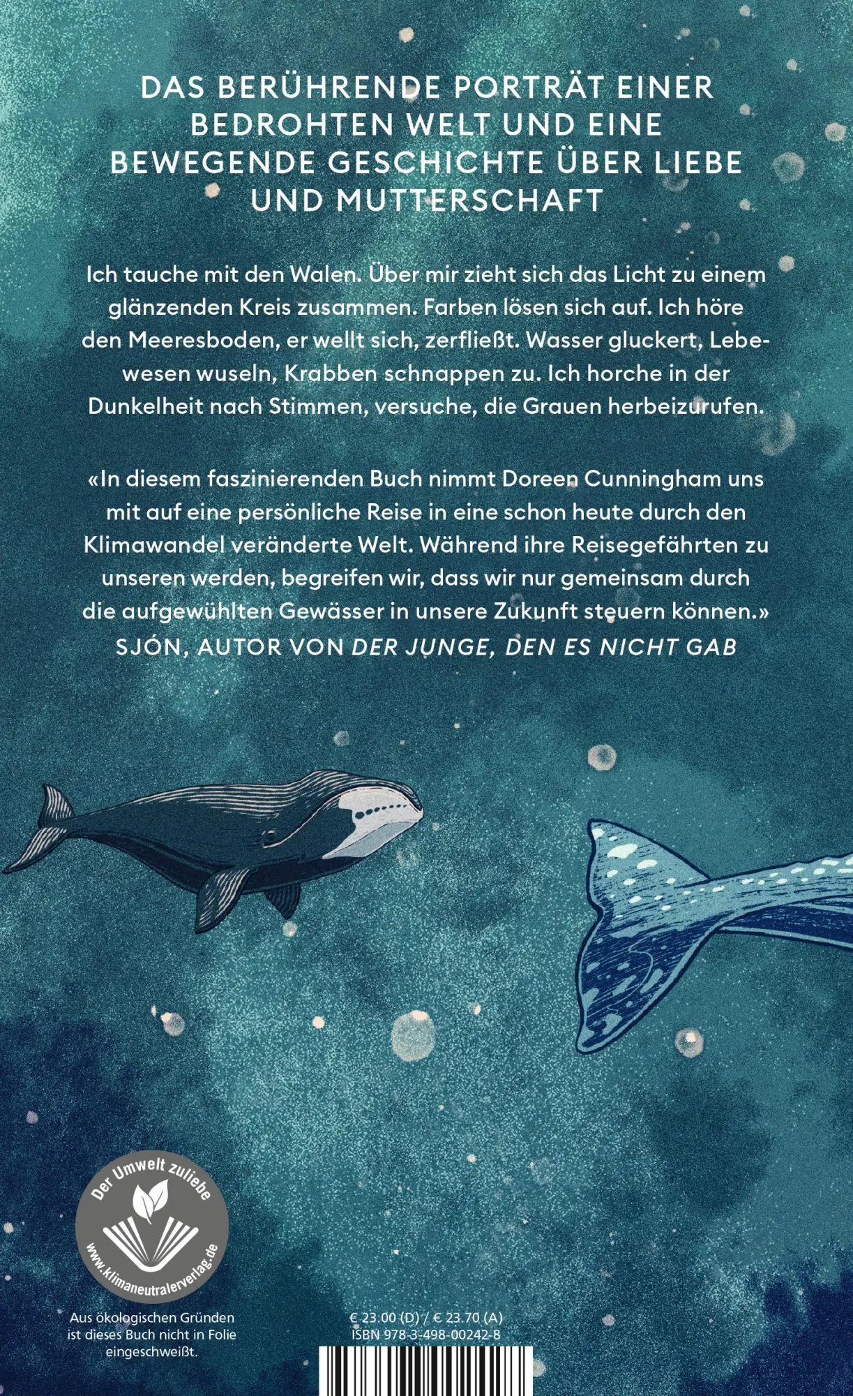 Rückseite: 9783498002428 | Der Gesang in den Meeren | Doreen Cunningham | Buch | 368 S. | Deutsch