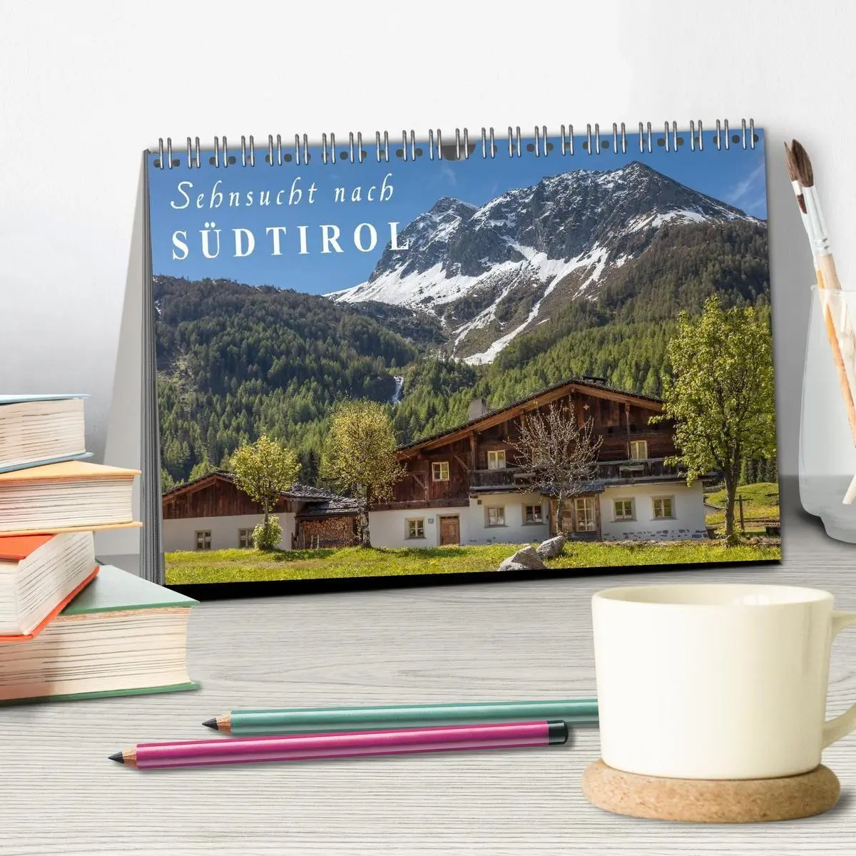 Bild: 9783516122428 | Sehnsucht nach Südtirol (Tischkalender 2026 DIN A5 quer), CALVENDO...