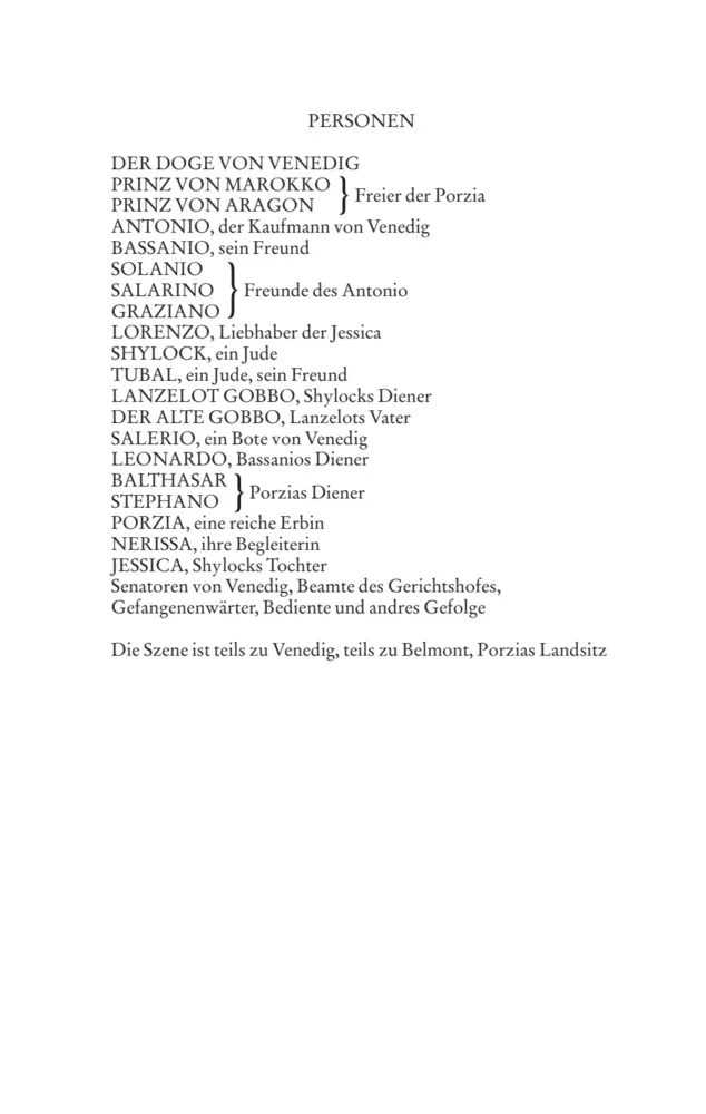 Bild: 9783872912428 | Der Kaufmann von Venedig | William Shakespeare (u. a.) | Taschenbuch