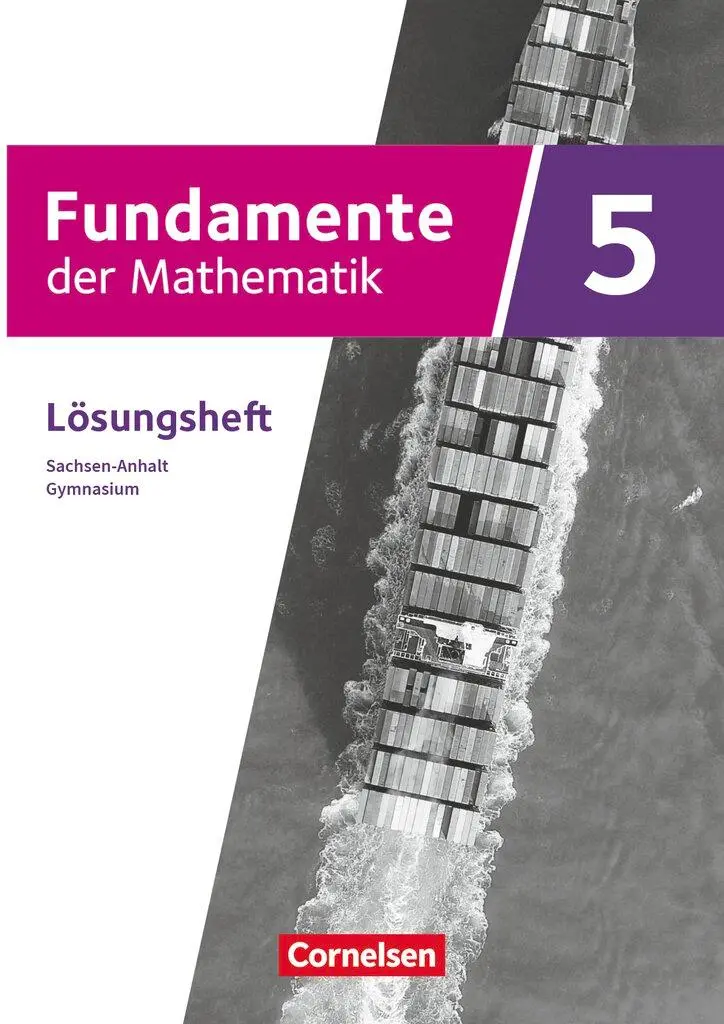 Cover: 9783060002528 | Fundamente der Mathematik 5. Schuljahr. Sachsen-Anhalt - Lösungen...