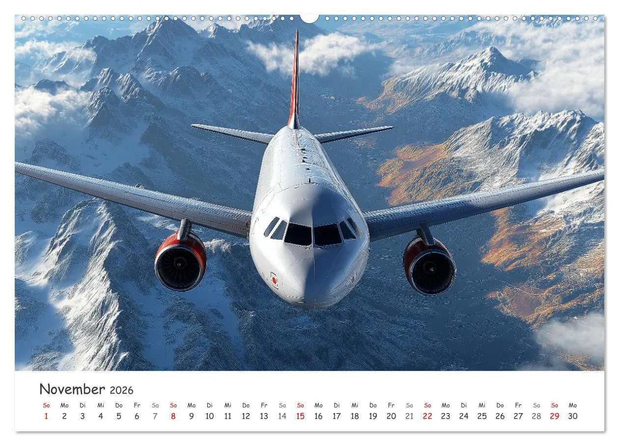 Bild: 9783457332528 | Flugzeugkalender - Die schönsten Passagiermaschinen (Wandkalender...