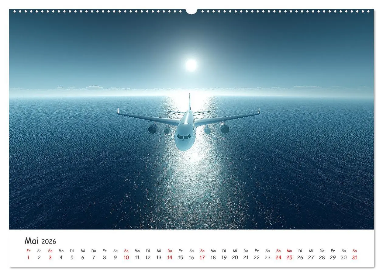 Bild: 9783457332528 | Flugzeugkalender - Die schönsten Passagiermaschinen (Wandkalender...