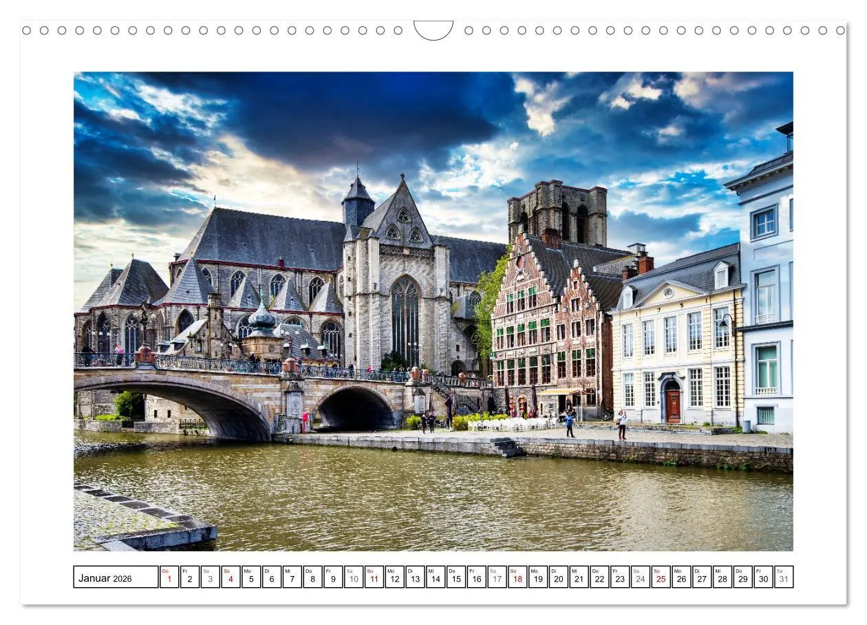 Bild: 9783457642528 | Zwei belgische Pralinen Brügge und Gent (Wandkalender 2026 DIN A3...